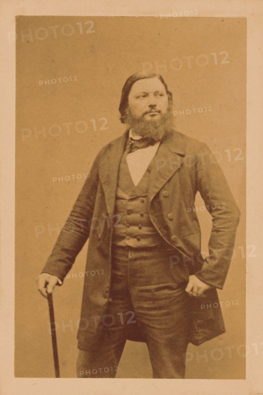 Portrait of Gustave Courbet, ca 1860-1865. Creator: Anonymous.
