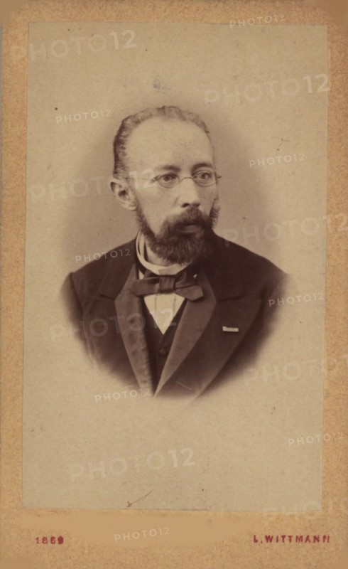 Portrait of the librettist and composer Franz Friedrich Richard Genée (1823-1895), 1869. Creator: Photo studio Leopold Wittmann.