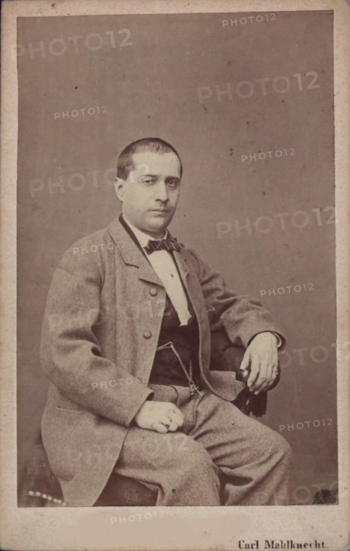 Portrait of the Composer Vincenzo Fioravanti (1799-1877), c. 1850. Creator: Mahlknecht, Carl (Karl) (1810-1893).