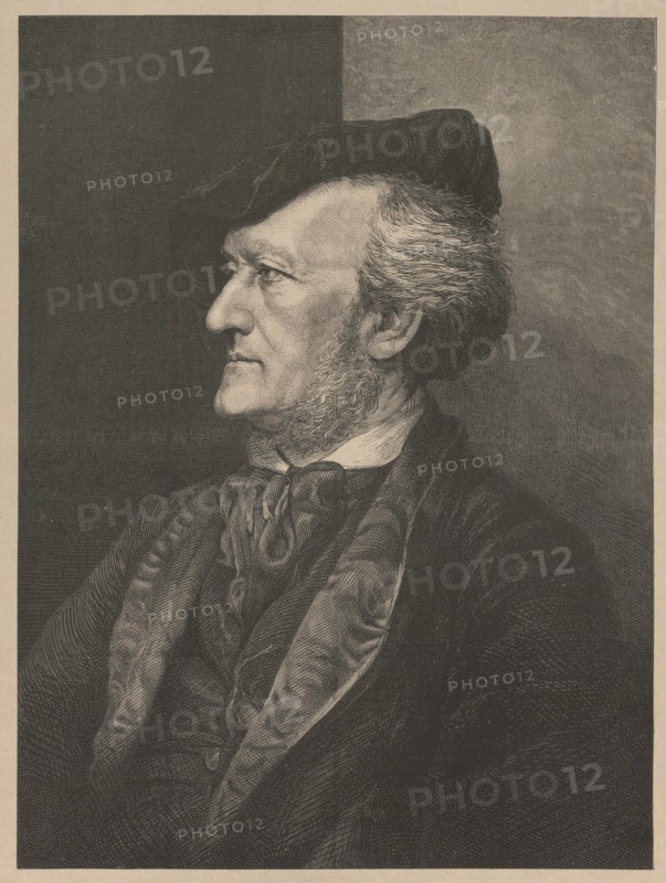 Portrait of the Composer Richard Wagner (1813-1883), 1875. Creator: Anonymous.