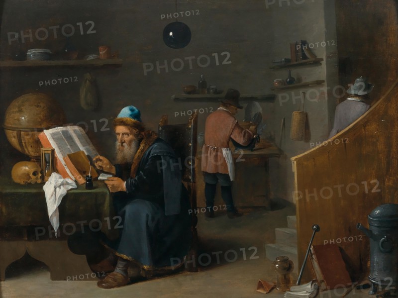 Alchemist in his workshop. Creator: Teniers, David, the Younger (1610-1690).