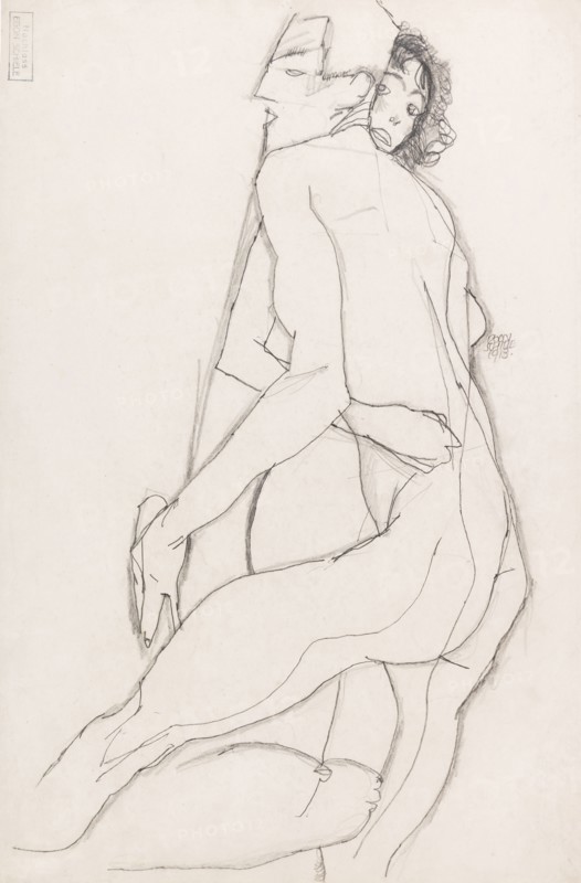 Lovers, 1913. Creator: Schiele, Egon (1890-1918).