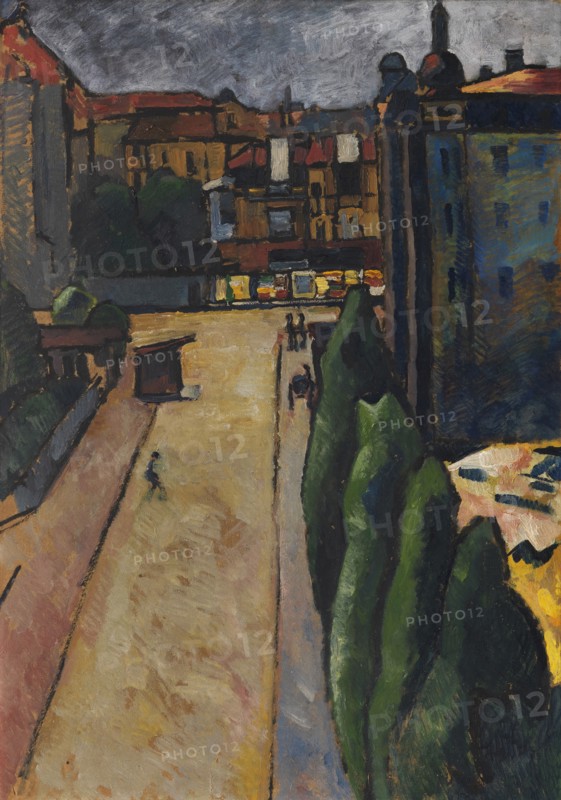 Streetscape I, 1913. Creator: Kanoldt, Alexander (1881-1939).