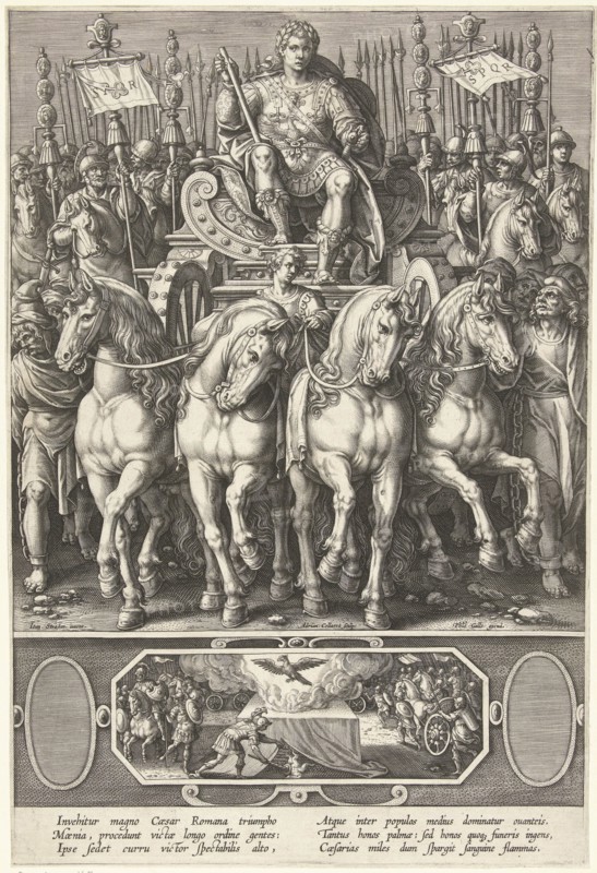 Triumph of the Emperor , End of 16th cen.. Creator: Stradanus (Straet, van der), Johannes (1523-1605).