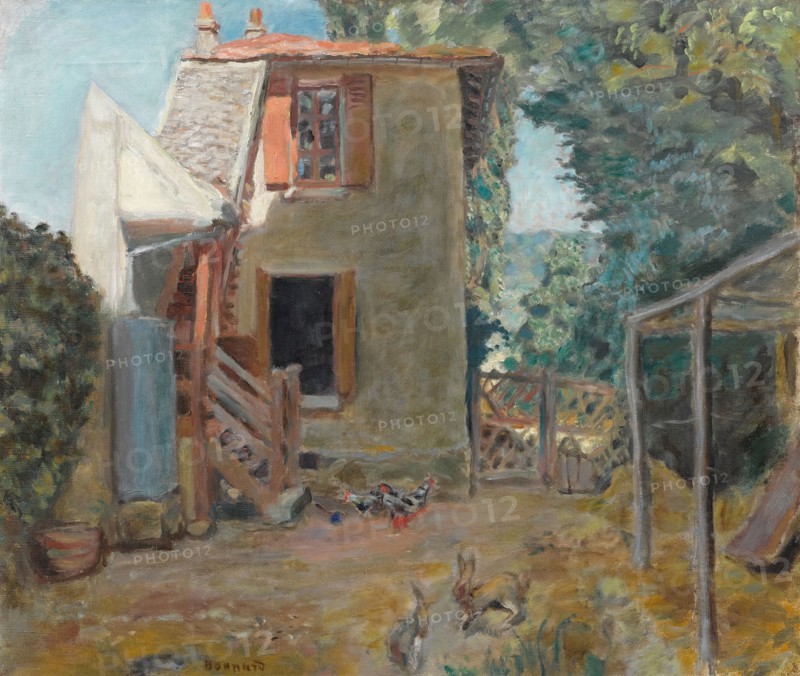 Maison de la Mère du Peintre Roussel à L'Étang-La-Ville , c. 1903. Creator: Bonnard, Pierre (1867-1947).