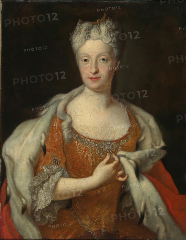 Portrait of Maria Josepha of Austria (1699-1757), 18th century. Creator: Silvestre, Louis de (1675-1760).