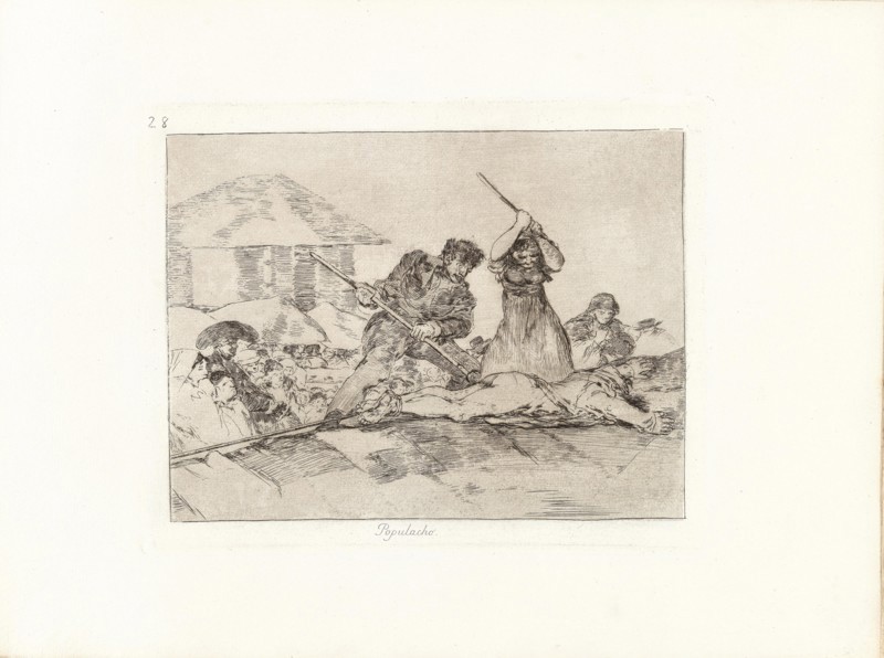 Los Desastres de la Guerra (The Disasters of War), Plate 28: Populacho (Rabble), 1810s. Creator: Goya, Francisco, de (1746-1828).