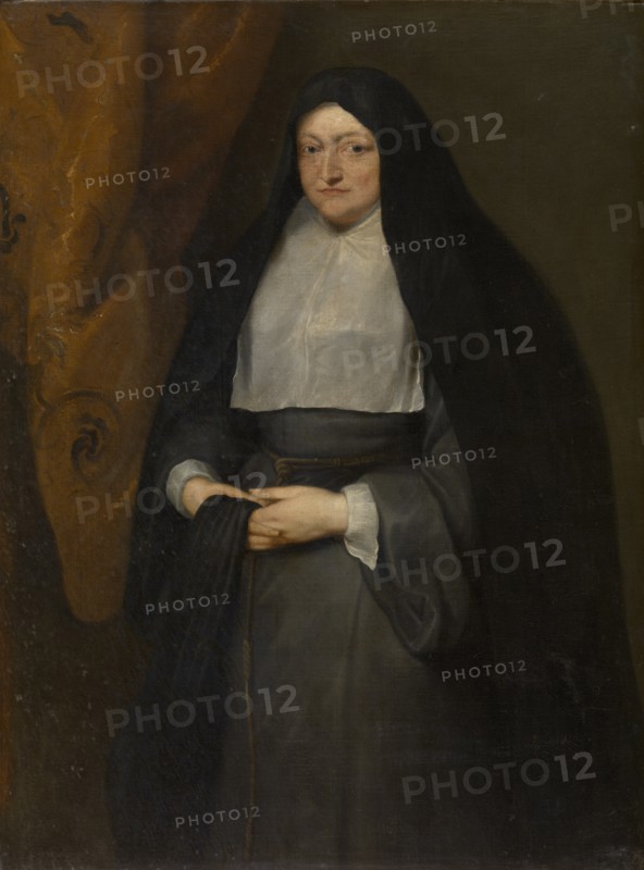 Portrait of Infanta Isabella Clara Eugenia of Spain (1566-1633) as a nun, 1620s. Creator: Dyck, Sir Anthony van (1599-1641).