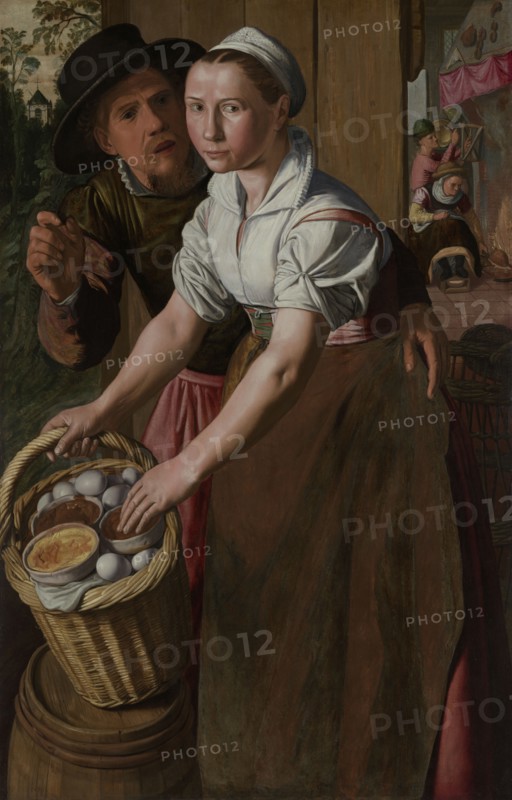 The Egg Girl. Creator: Aertsen, Pieter (1508-1575).