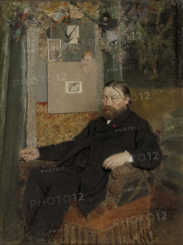 Portrait of the composer Peter Benoit (1834-1901), 1883. Creator: Van Beers, Jan (1852-1927).
