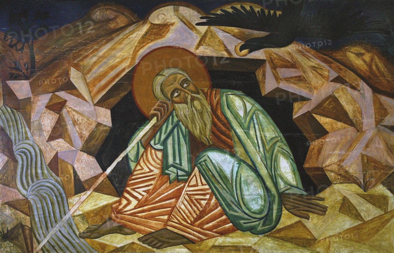 The Prophet Elijah , 1912. Creator: Boychuk, Mykhailo (1882-1937).