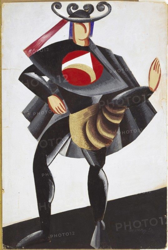 Costume design for the theatre play Romeo and Juliet by W. Shakespeare, 1921. Creator: Exter, Alexandra Alexandrovna (1882-1949).