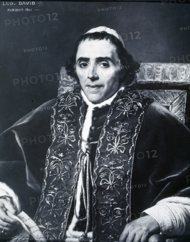 Pius VII, secular name Barnaba Niccolò Maria Luigi Chiaramonti (1742 - 1823), Pope from 1800 to 1823 Creator: Unknown.