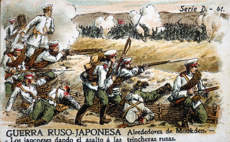 Russian-Japanese War (1904 - 1905): Battle of Mukden in February 1905.  Creator: Mestres, Apeles (1854 - 1936).