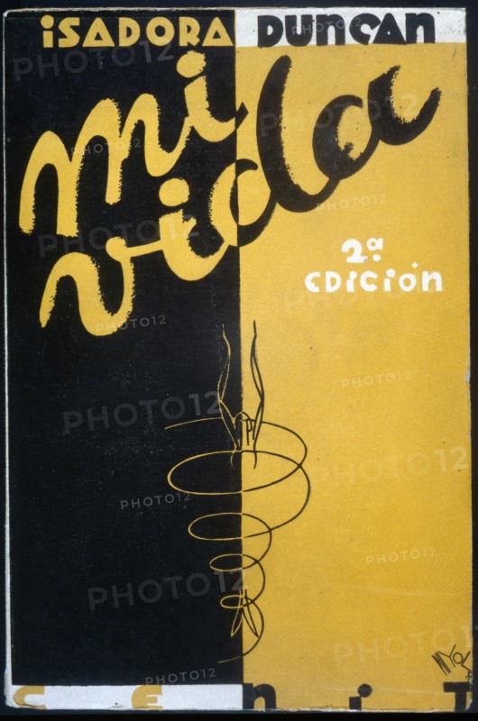 Cover of the book 'My life', published in Madrid in 1931. Creator: Duncan, Isadora (1877-1927).
