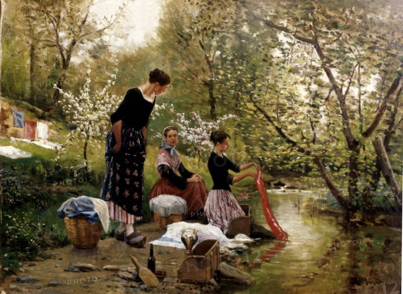The cleaners', 18th-19th century. Creator: Vayreda, Joaquim (1843-1894).