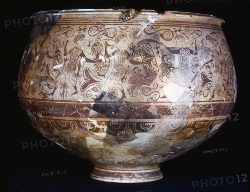 Detail of a vase from the Tossal de San Miguel, Lliria (Valencia). Creator: Unknown.