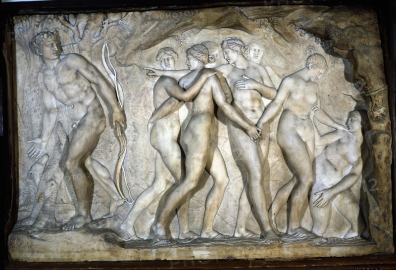 'Diana surprised in the bathroom by Acteón', 18th-19th century.  Creator: Campeny, Damià (1771 - 1855).
