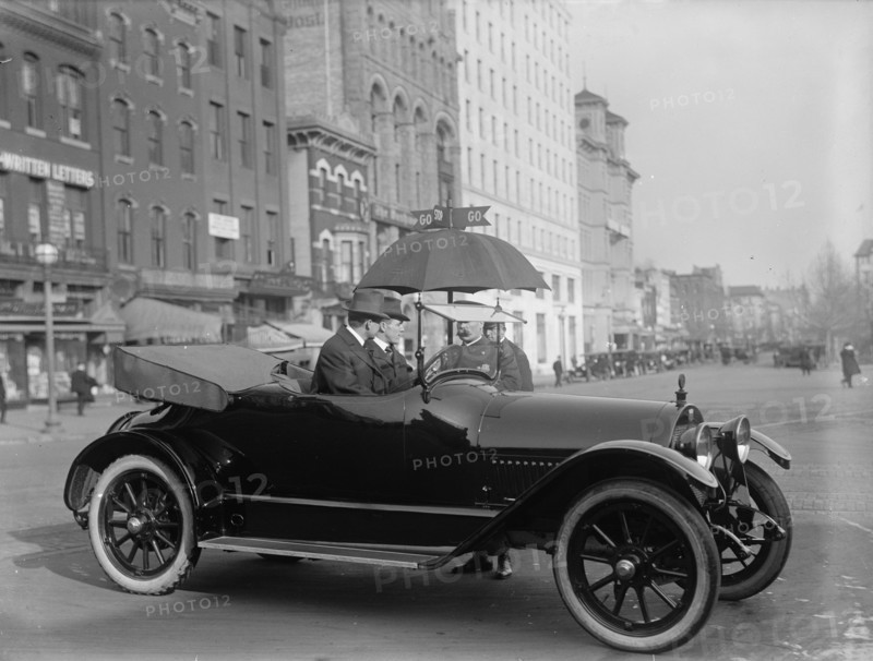 District of Columbia; Traffic - Stop And Go Signs, 1913. Creator: Harris & Ewing.