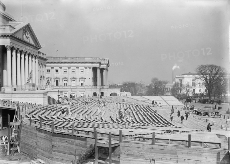 Inaugural Stands at Capitol, 1913. Creator: Harris & Ewing.