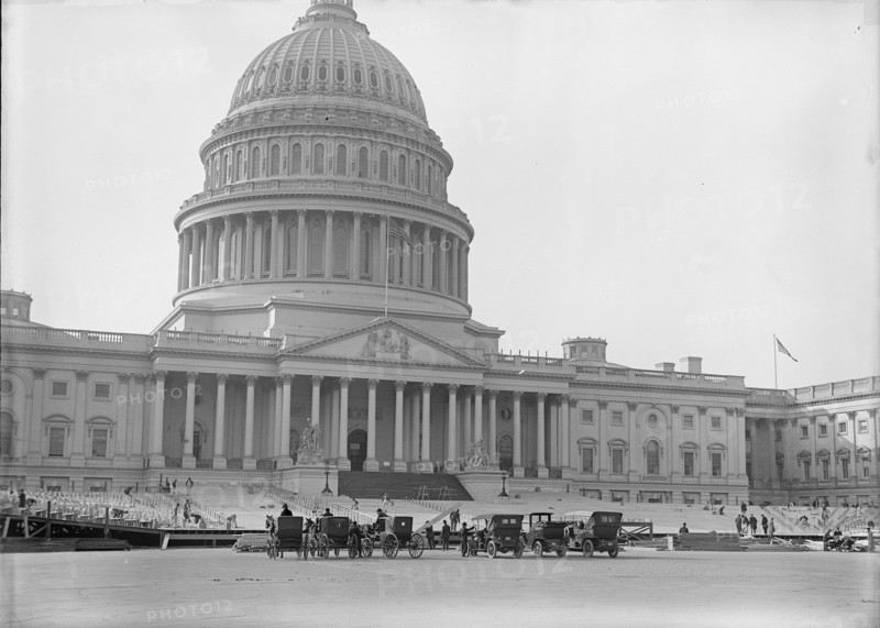 Inaugural Stands at Capitol, 1917. Creator: Harris & Ewing.