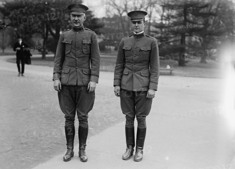 Maj. Gen. Peyton C. March, U.S.A., Chief of Staff, left, 1918. Creator: Harris & Ewing.