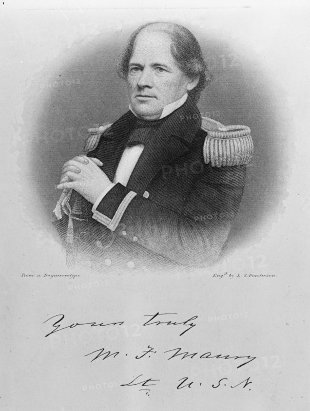 Matthew Fontaine Maury, U.S. Navy, c1850s, (1917).  Creator: Unknown.