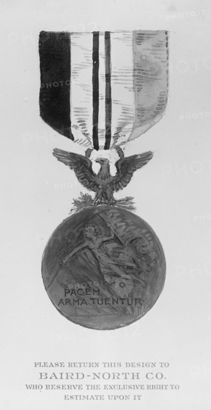Medals, Decorations, Etc. - Medal Submitted By Baird-North Co., 1917. Creator: Harris & Ewing.