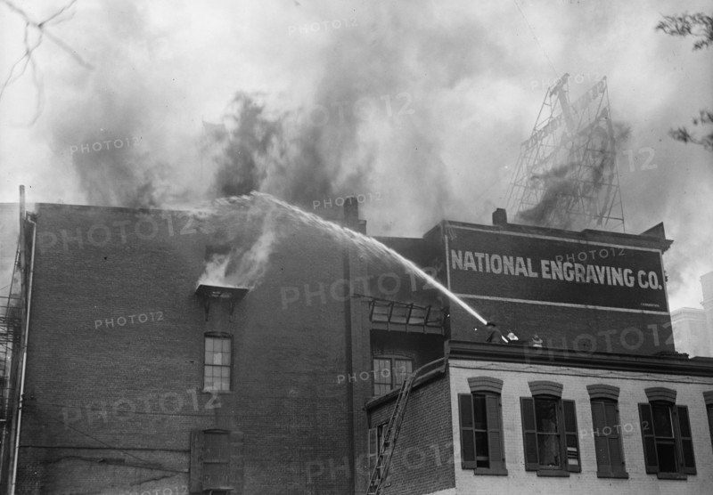 National Engraving Co. Washington, D.C. - Fire, 1917. Creator: Harris & Ewing.