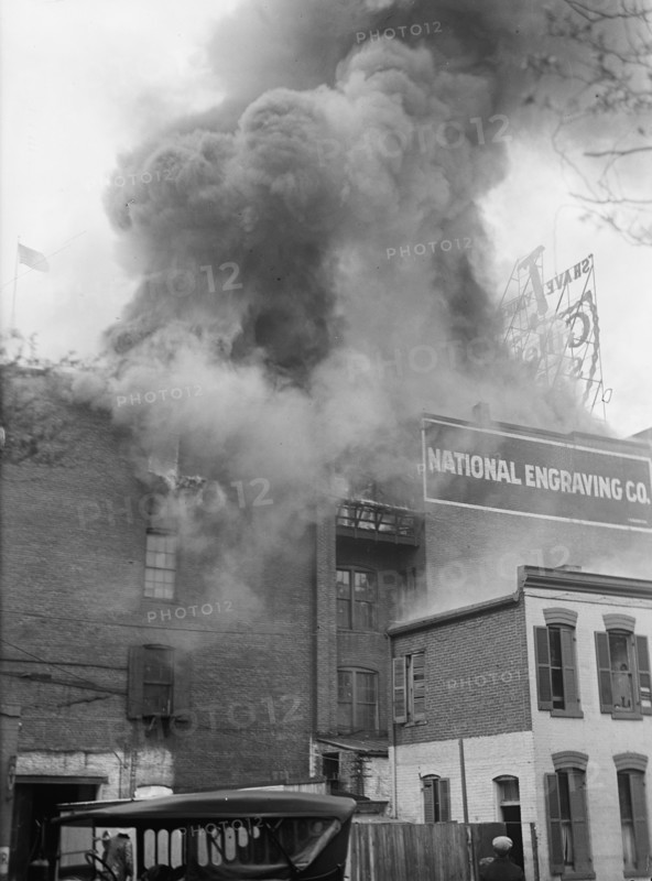 National Engraving Co. Washington, D.C. - Fire, 1917. Creator: Harris & Ewing.