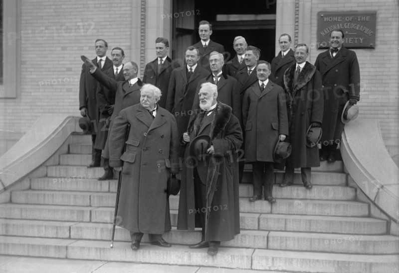 National Geographical [sic] Society - Anniversary of Bell Telephone, 1916. Creator: Harris & Ewing.