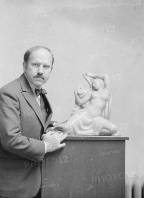 Manship, Paul, portrait photograph, 1928 June 8. Creator: Arnold Genthe.