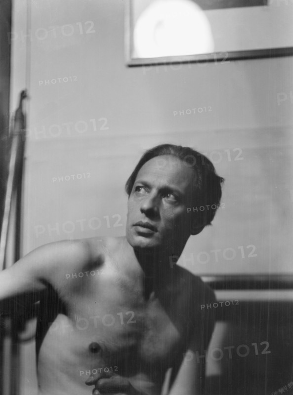 Bolm, Adolph, portrait photograph, 1928 Oct. Creator: Arnold Genthe.