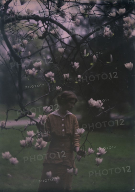 Edna St. Vincent Millay at Mitchell Kennerley's house in Mamaroneck, New York, 1914. Creator: Arnold Genthe.