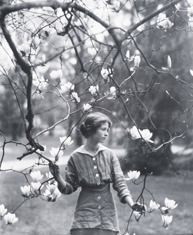 Portrait photograph of Edna St. Vincent Millay, 1914. Creator: Arnold Genthe.