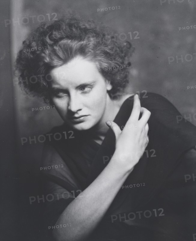 Portrait photograph of Greta Garbo, 1925 July. Creator: Arnold Genthe.