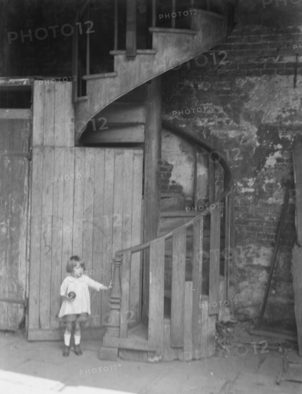 Spiral stairway, New Orleans, between 1920 and 1926. Creator: Arnold Genthe.