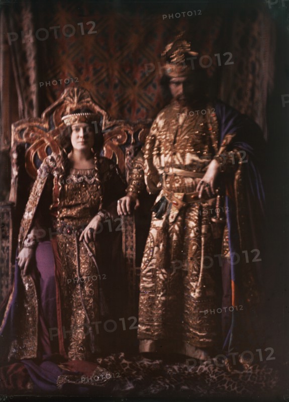 Julia Marlowe and Edward H. Southern in Macbeth, between 1906 and 1913. Creator: Arnold Genthe.