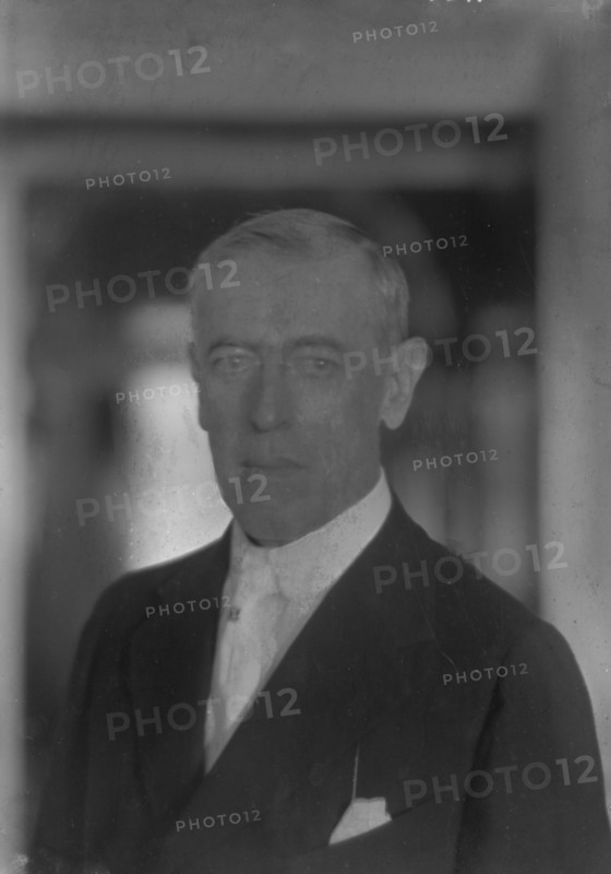 Wilson, Woodrow, President, portrait photograph, 1916 Aug. 7. Creator: Arnold Genthe.
