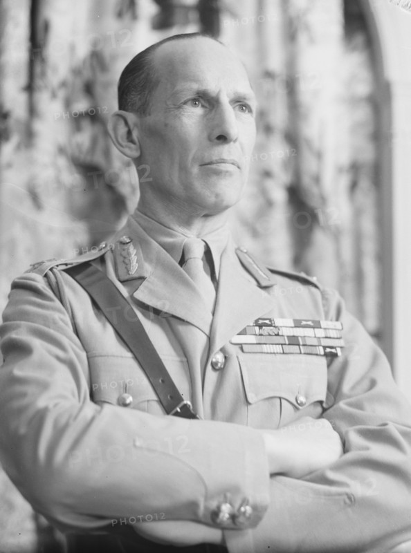 George II, King of Greece, portrait photograph, ca. 1942. Creator: Arnold Genthe.