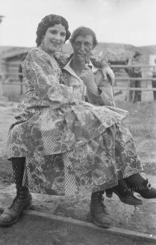 Movie set for a western, between 1896 and 1942. Creator: Arnold Genthe.