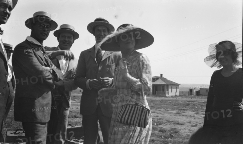 Movie set for a western, between 1896 and 1942. Creator: Arnold Genthe.