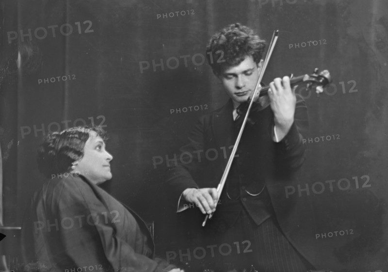 Mr. Tosha [sic] Seidel and an unidentified woman, portrait photograph, 1918 May 13. Creator: Arnold Genthe.