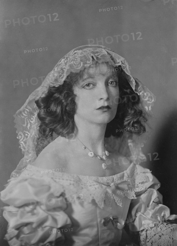Miss Estelle Winwood, in costume, 1919 Mar. 6. Creator: Arnold Genthe.