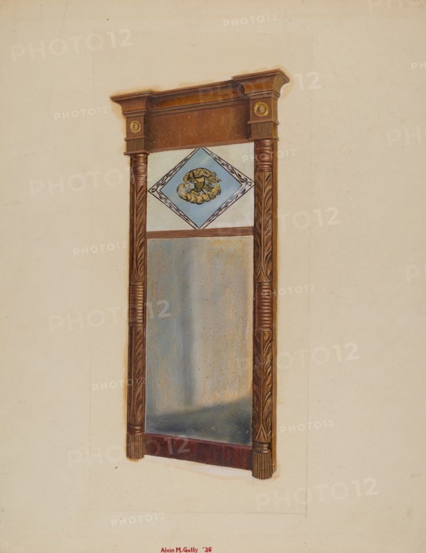 Empire Mirror, 1936. Creator: Alvin M Gully.