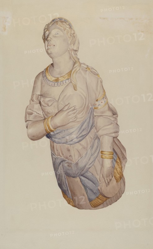 Figurehead from "Kenilworth", 1935/1942. Creator: Curry M. Bartlett.
