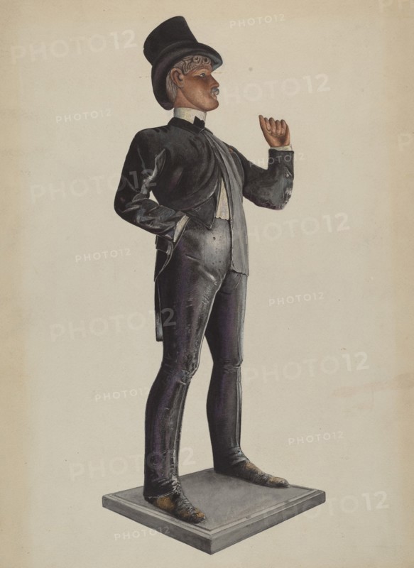 Tobacco Store - Male Figure, c. 1937. Creators: Donald Donovan, Harold Bliss.