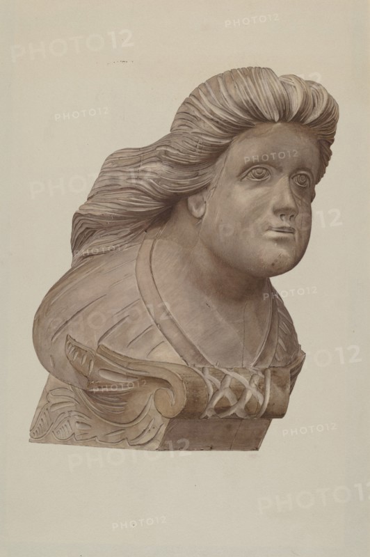 Small Figurehead, 1935/1942. Creator: Karl J. Hentz.