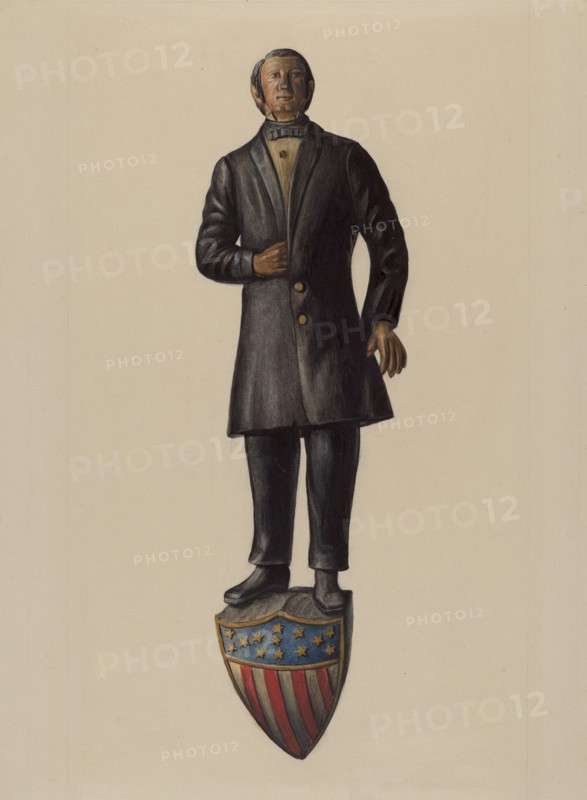Figurehead: "Henry Clay", 1935/1942. Creator: Mina Lowry.