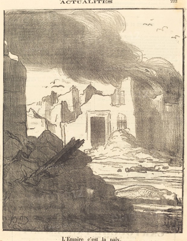 L'empire c'est la paix, 1870. Creator: Honore Daumier.